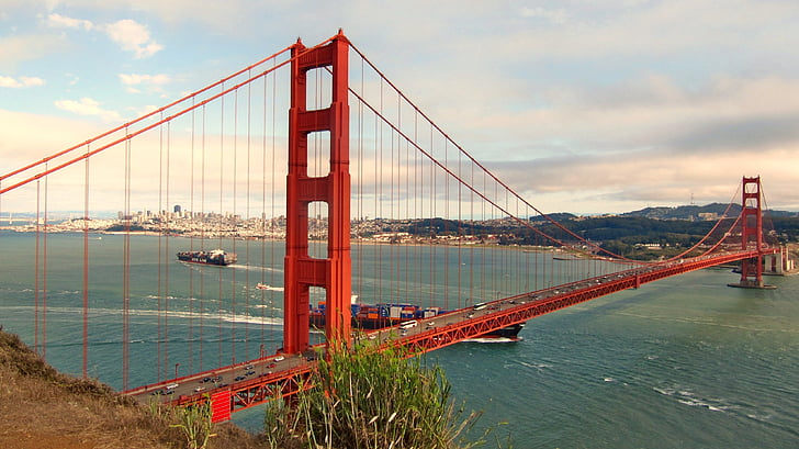 Amerikka, San francisco, California, Mielenkiintoiset kohteet:, Golden gate-silta, San Francisco County, kuuluisa place