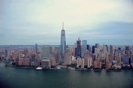 горизонт, Нью-Йорк, горизонт Нью-Йорка, Манхеттен, Міські, Будівля, Архітектура