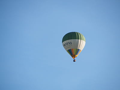 himmelen, Flying, Barona, varmluftsballong, eventyr, kurv, transport