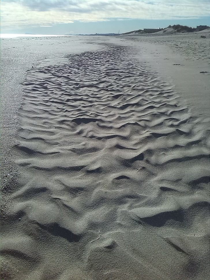 Sand, stranden, Dawn, bildandet av sand, sand dunes, former av vind, Soledad