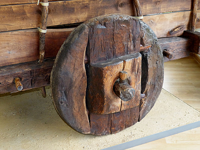 ośmielać się, koszyk, Historycznie, nostalgiczne, wagon wheel, koła, drewniane koła