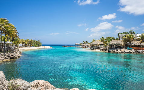 lagon, Willemstad, Curaçao, Tropical, Antilles, Caraïbes, Néerlandais