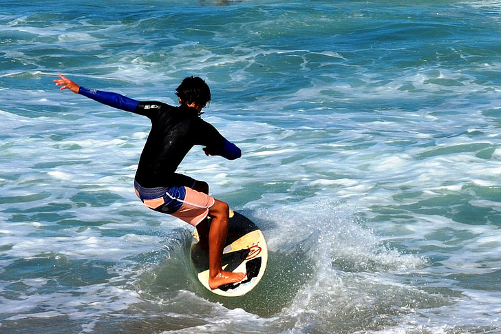 de surf, Playa, ondas, mar, tablista, Costa, deporte