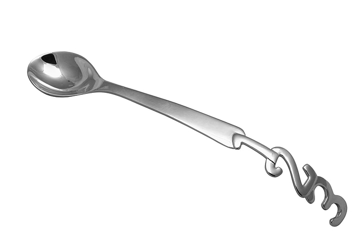 spoon, silver, expensive, white, flatware, luxury, gift