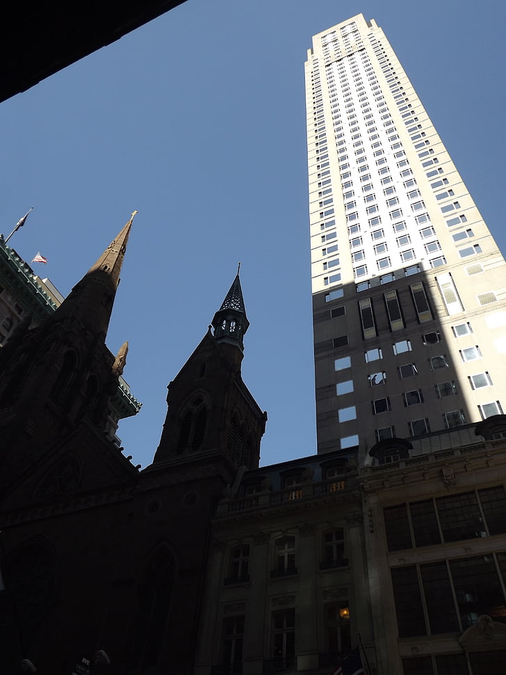 budova, město, Architektura, městský, New york
