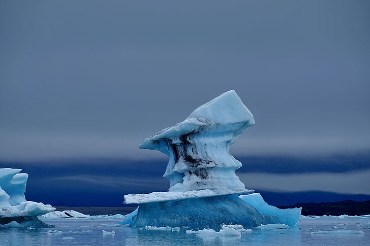 Islandija, LED, ledenik, zamrznjeni, ledu floes, ledenih gorah, ledeno