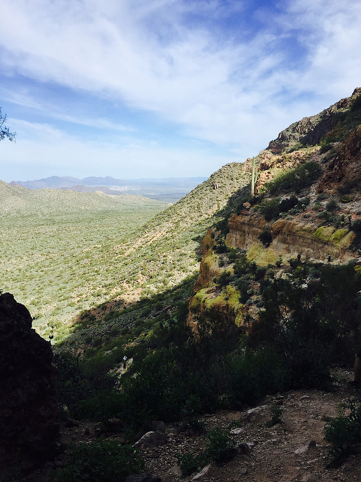 Arizona, escalada, senderismo, subir, cielo, naturaleza, paisaje