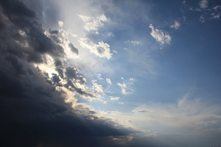 nuages, Dim, Sky