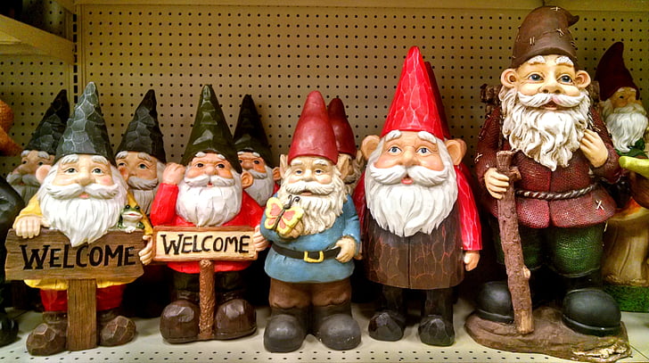 Gnomes, yêu tinh, Sân vườn, đồ trang trí, truyền thuyết, râu, Trang trí