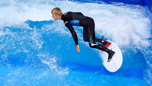 surfing, Surf, surfbræt, mod, færdighed, balance, sjov