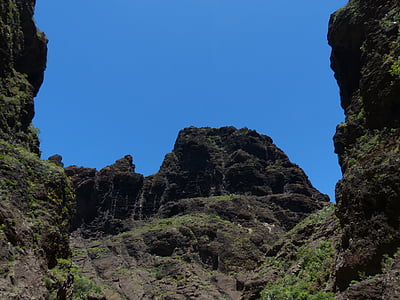 Masca-ravijn, Rock, kloof, wandeling, Tenerife, Canarische eilanden, Bergen