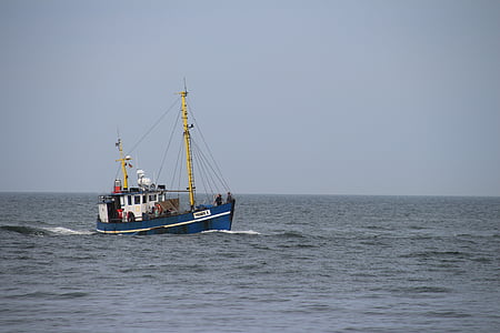 ribarski brod, brod, more, luka