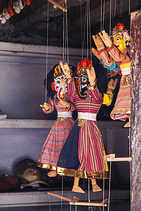 Népal, marionnettes, Katmandou