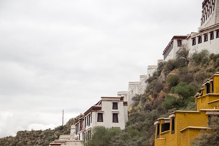 der Potala-Palast, Tibet, White cloud, positive