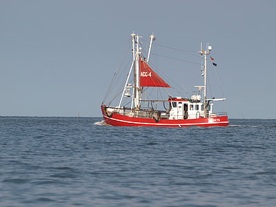 balıkçı teknesi, karides, Kuzey Denizi, kesici, East frisia