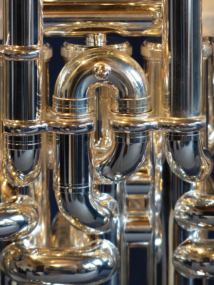 euphonium, brass instrument, instrument, sheet, music, bugle, shine