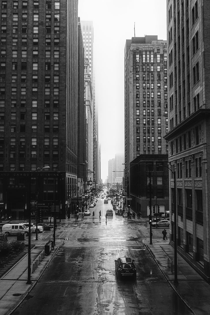 Čikagos, Miestas, miesto, gatvė, pastatų, miesto centras, HDR