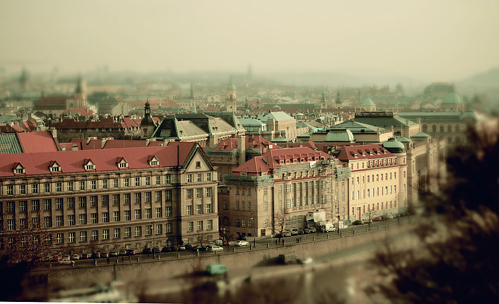 Prag, staden, Tjeckien, Europeiska, städer, arkitektur, byggnader