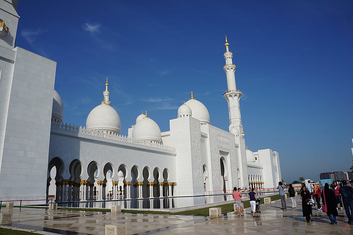 Dubai, Mesquita, be, religion, arkitektur, kirke, tempelet