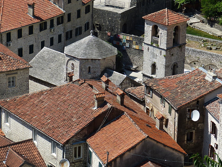 Kotor, Crna Gora, Balkana, Stari grad, povijesno, UNESCO-a, svjetske baštine