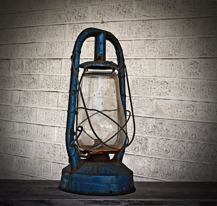 lampe, gamle, Street lampe, Vintage, oljelampe