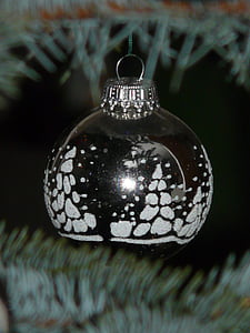 palla, ornamenti di Natale, Bagattella di Natale, weihnachtsbaumschmuck, argento, Natale, dipendono dal