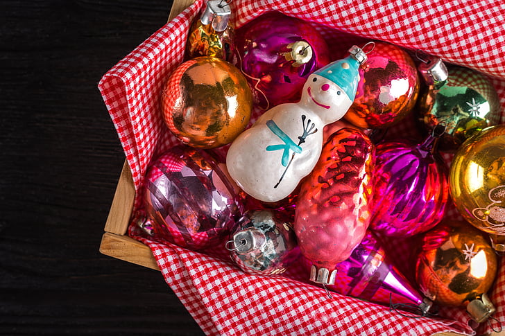 julepynt, nyttårsaften, snegovichok, ferie, juletre, ornament, New year's eve ball