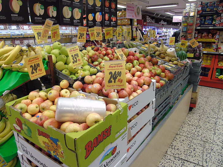fruta, tienda, orgánica, super mercado, Ley, Eco, Abarrotes