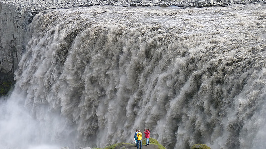 Detifoss, Islandia, cascada, agua, Río
