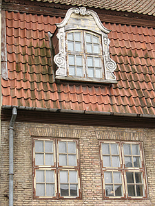 window, style, glass, city, architecture, the façade of the, house