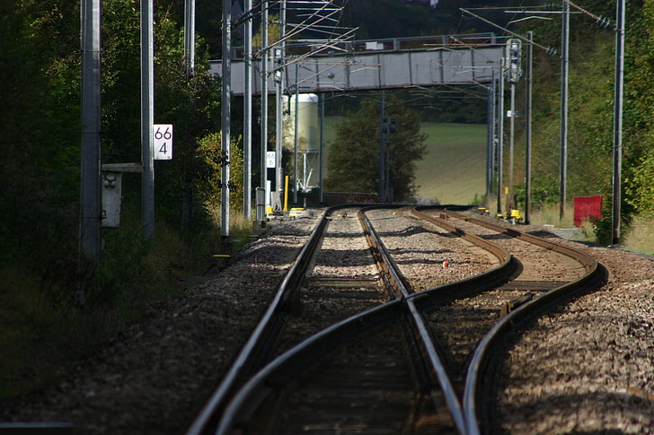 jernbane, spor, transport, tog sporet, stål, Luxembourg, Exchange