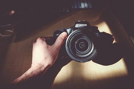 cámara, lente, accesorio, Fotografía, luz del sol, madera, tabla