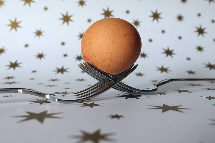 ngã ba, quả trứng, dao kéo, thực phẩm, nguồn gốc của cuộc sống, dinh dưỡng, Frisch