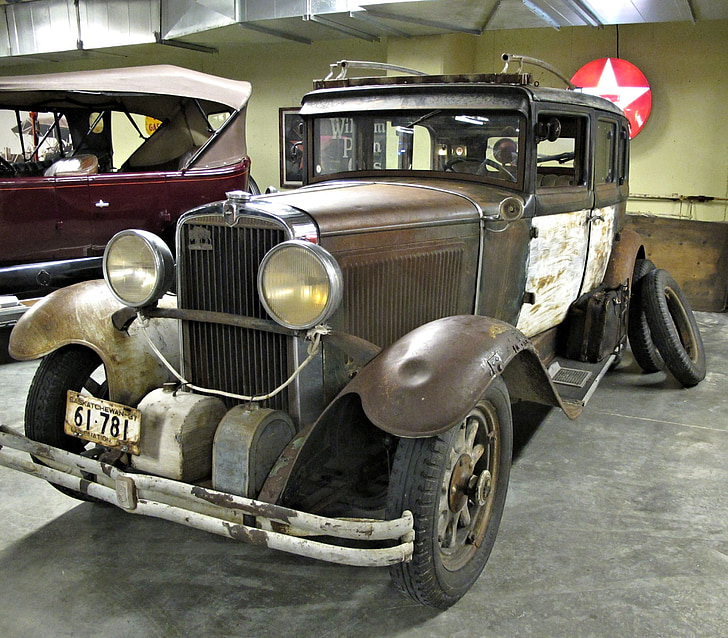 Antiik auto, unrestored, muuseum, Kanada