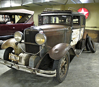 antieke auto, Ongerestaureerde, Museum, Canada