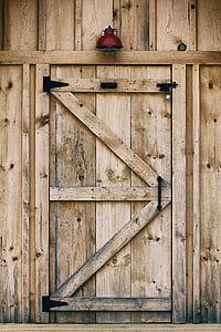 wood, wooden, door, bell, wood - Material, old, entrance