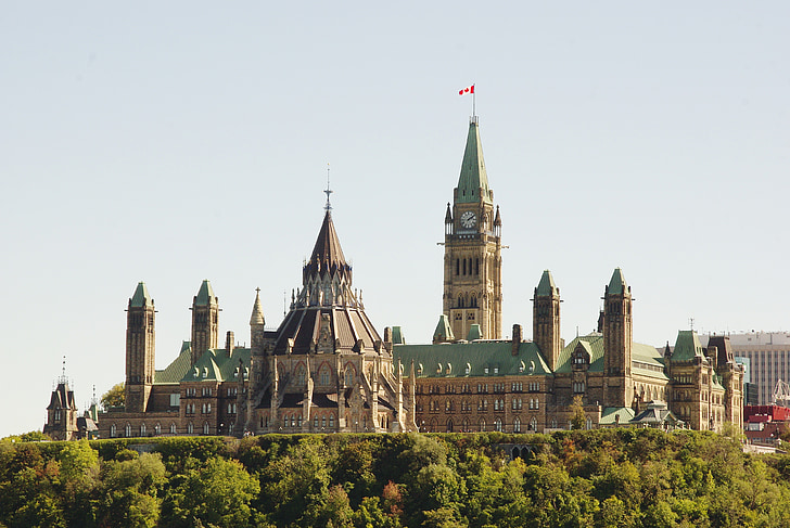 Canadá, Ottawa, Parlamento, Monumento, paisaje