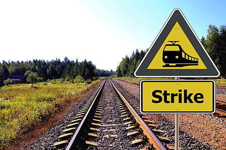 raudtee, raudteeliikluse, rongi, ajakava, kaos, Strike, raudteede
