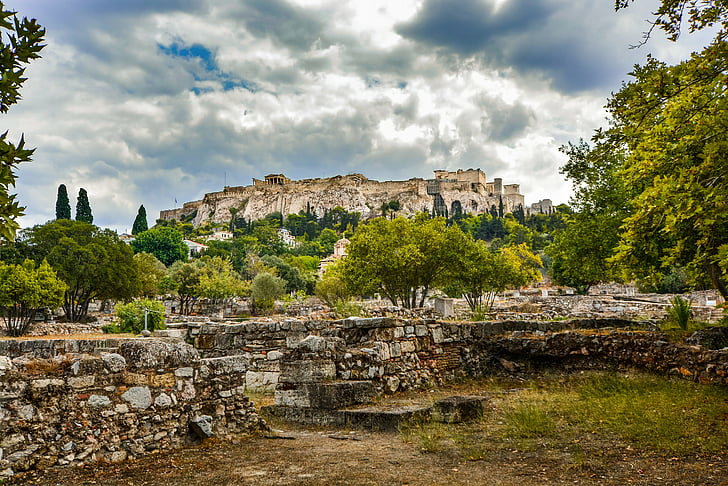 Acropolis, Parthenon, Ateena, kreikka, Kreikka, Maamerkki, muistomerkki