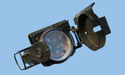 kompas, navigace, kružítka, venkovní, AD, Magnetický