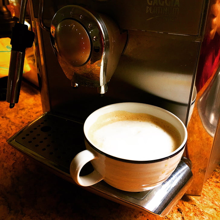 káva, espreso, cappuccino, nápoj