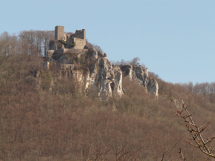 reußenstein, замък, разруха, Рицарски замък, сграда, екскурзия, повече