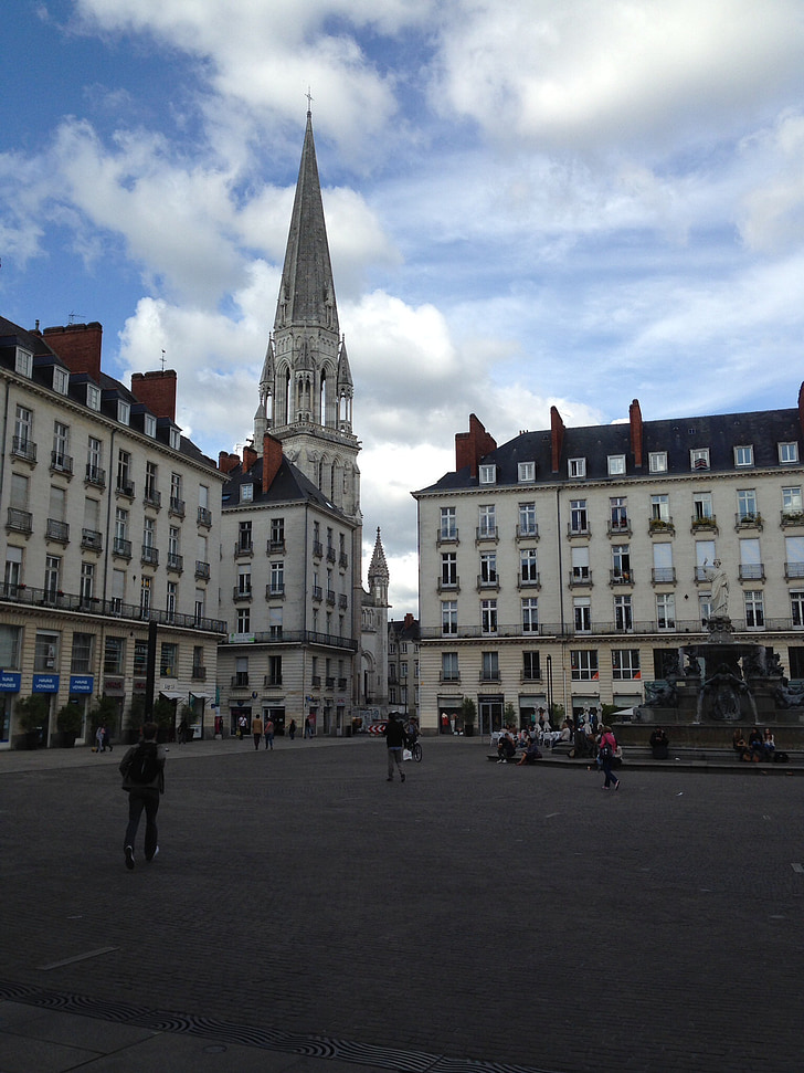 Nantes, rådhus, Square
