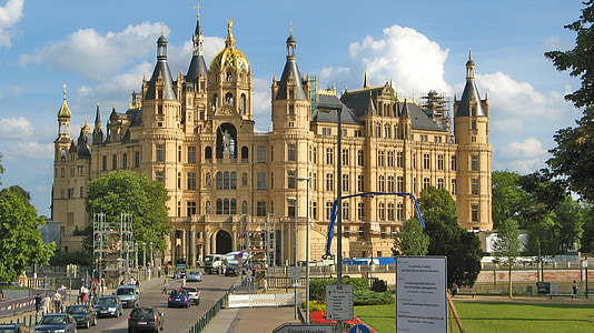 Schwerin, hrad, Německo