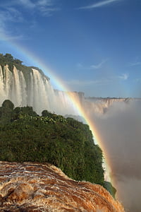 伊瓜苏瀑布, 瀑布, 巴西, 水, 南, 美国, 景观