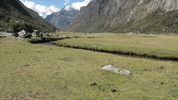 Peru, dalen, gräsmark