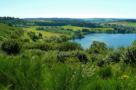 озеро, вод, maar, регіоні Eifel, Eifelsteig, морський пейзаж, води
