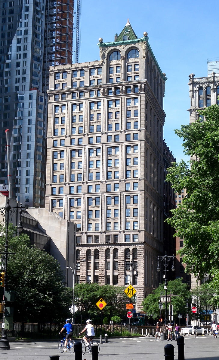park place tower, amercian tract society building, manhattan, new york, building, tower, skyscraper