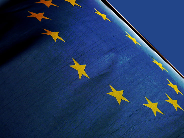 albastru, emblema, recunoaşte, Europa, Drapelul Europei, Pavilion, flutter