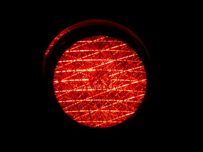 トラフィック ライト, 赤色光, 赤, 光, 交通信号, トラフィック, 道路標識